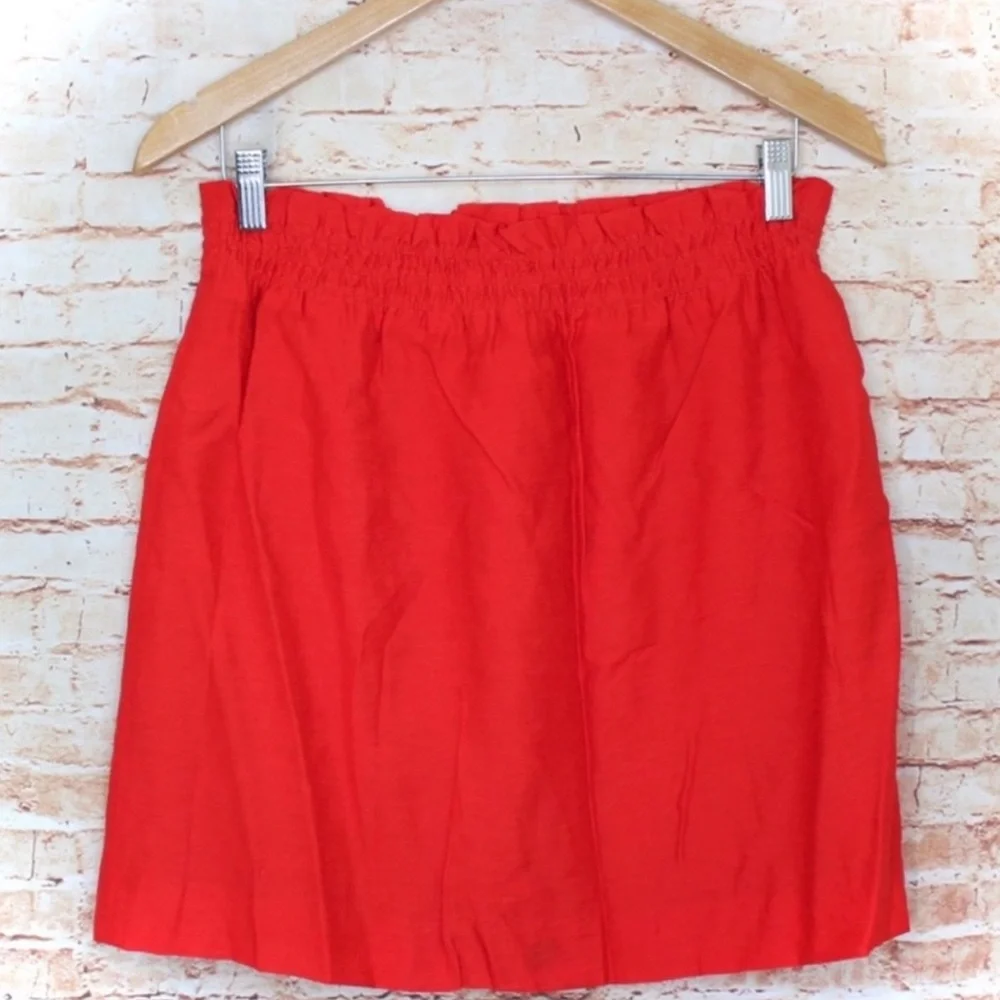 J. Crew Vibrant Red Skirt